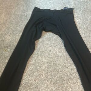 Size large black thermal pants